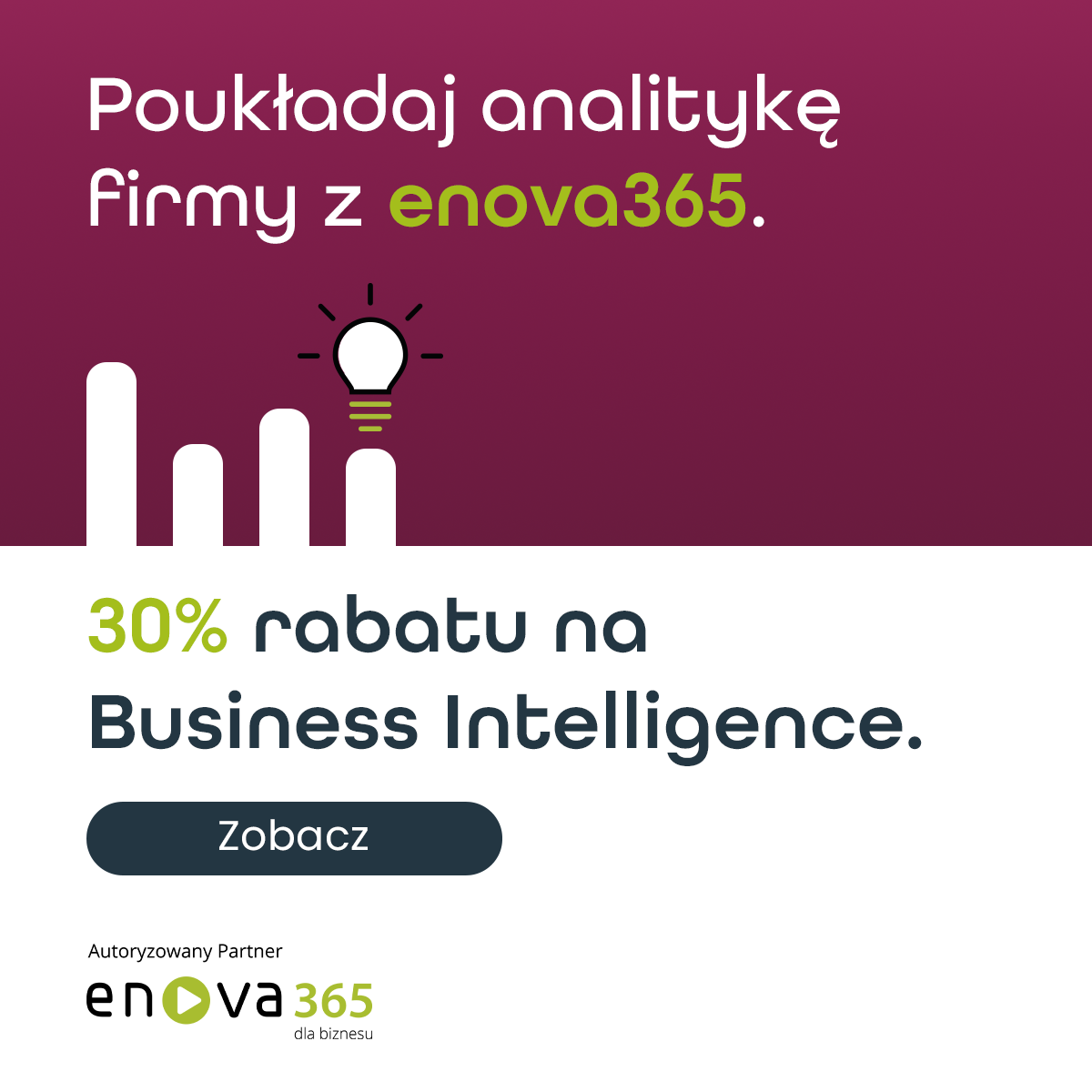 30% rabatu na moduł Business Intelligence w enova365 - skorzystaj teraz!