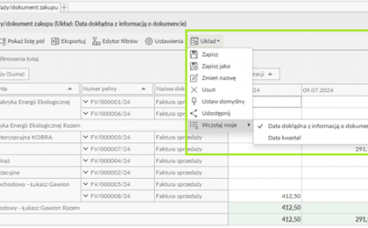 Business Intelligence Tabele Przestawne enova365_11